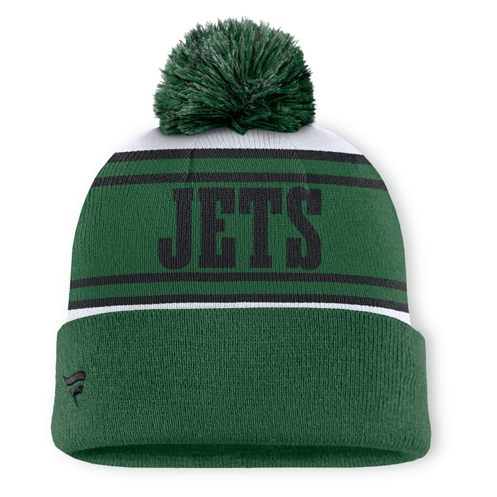 New York Jets Center Cuffed Knit Hat with Pom Green | Fanatics