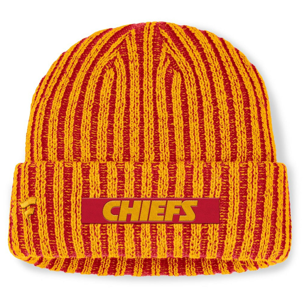 Kansas City Chiefs Field Judge Cuffed Knit Hat Red/Gold | Fanatics