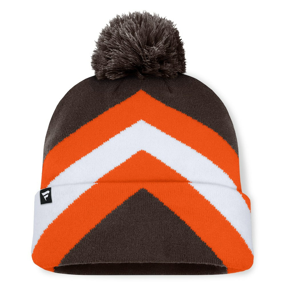 Cleveland Browns Women's Cornerback Cuffed Knit Hat with Pom Brown | Fanatics