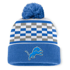 Detroit Lions Women's End Zone Cuffed Knit Hat with Pom Blue | Fanatics