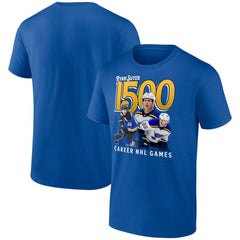 Ryan Suter St. Louis Blues 1500 Career NHL Games T-Shirt - Royal - NHL