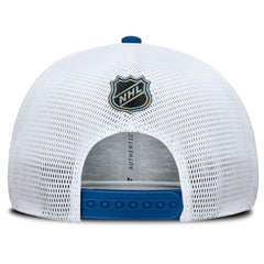 New York Rangers Fanatics Centennial Authentic Pro Structured Trucker Adjustable Hat - Blue/White - NHL