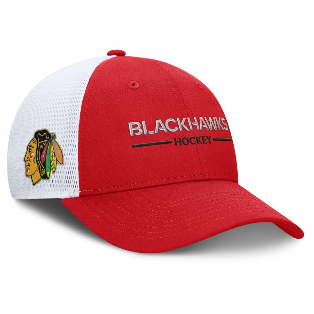 Chicago Blackhawks Fanatics Centennial Adjustable Trucker Hat - Red/White - NHL