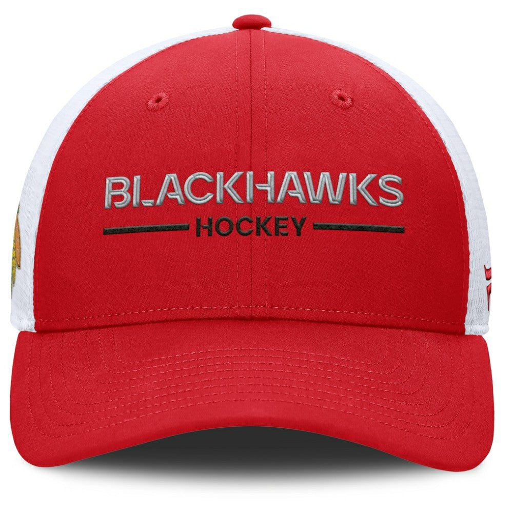 Chicago Blackhawks Fanatics Centennial Adjustable Trucker Hat - Red/White - NHL