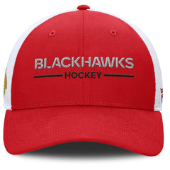 Chicago Blackhawks Fanatics Centennial Adjustable Trucker Hat - Red/White - NHL