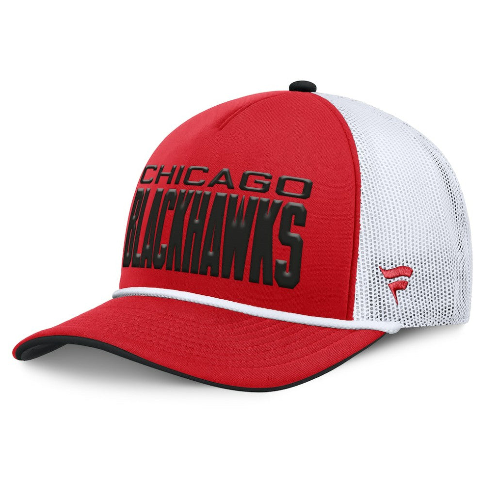 Chicago Blackhawks Fanatics Centennial Foam Front Adjustable Trucker Hat - Red/White - NHL