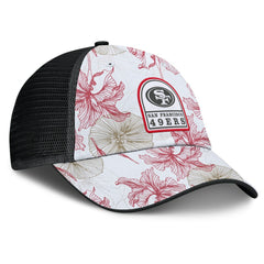 San Francisco 49ers Tropical Adjustable Trucker Hat White/Black | Fanatics