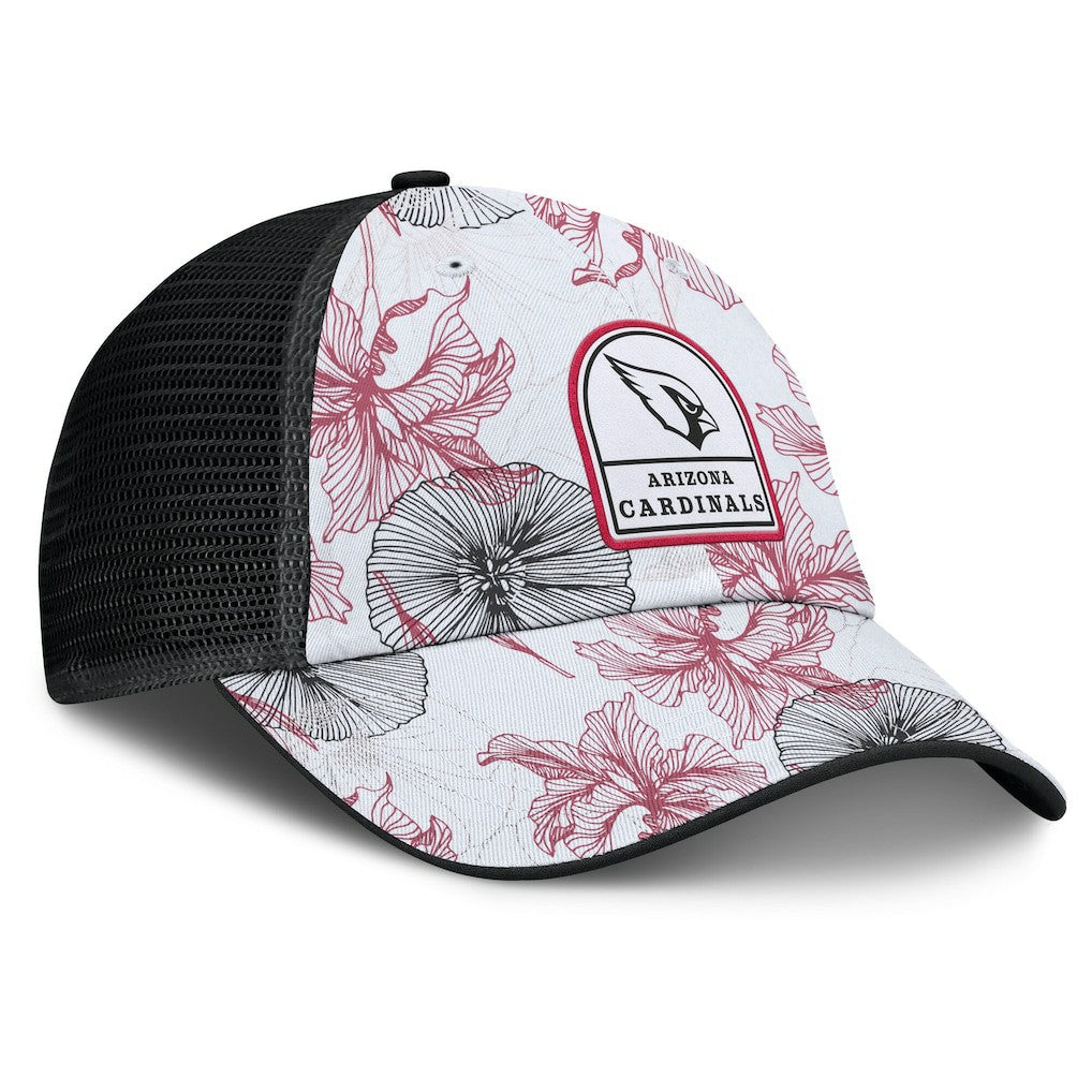 Arizona Cardinals Tropical Adjustable Trucker Hat White/Black | Fanatics