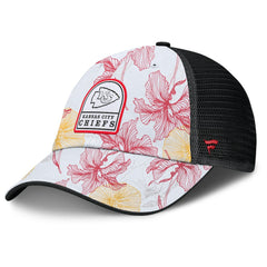 Kansas City Chiefs Tropical Adjustable Trucker Hat White/Black | Fanatics