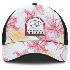 Kansas City Chiefs Tropical Adjustable Trucker Hat White/Black | Fanatics