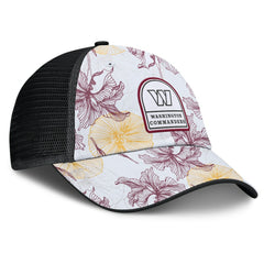 Washington Commanders Tropical Adjustable Trucker Hat White/Black | Fanatics