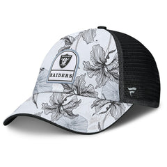 Las Vegas Raiders Tropical Adjustable Trucker Hat White/Black | Fanatics
