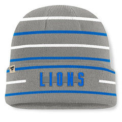 Detroit Lions Throwback Yard Lines Cuffed Knit Hat Gray | Fanatics