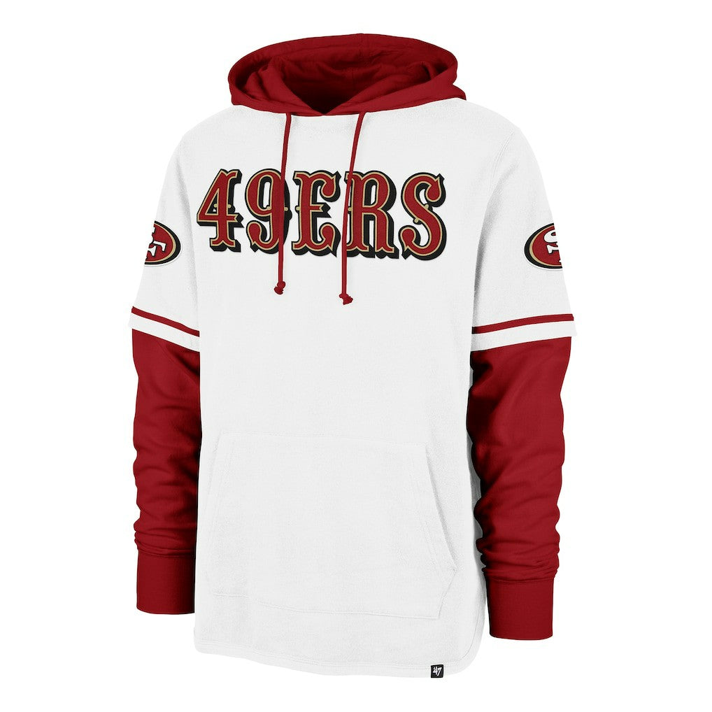 San Francisco 49ers '47 Trifecta Shortstop Pullover Hoodie White | 47 brand