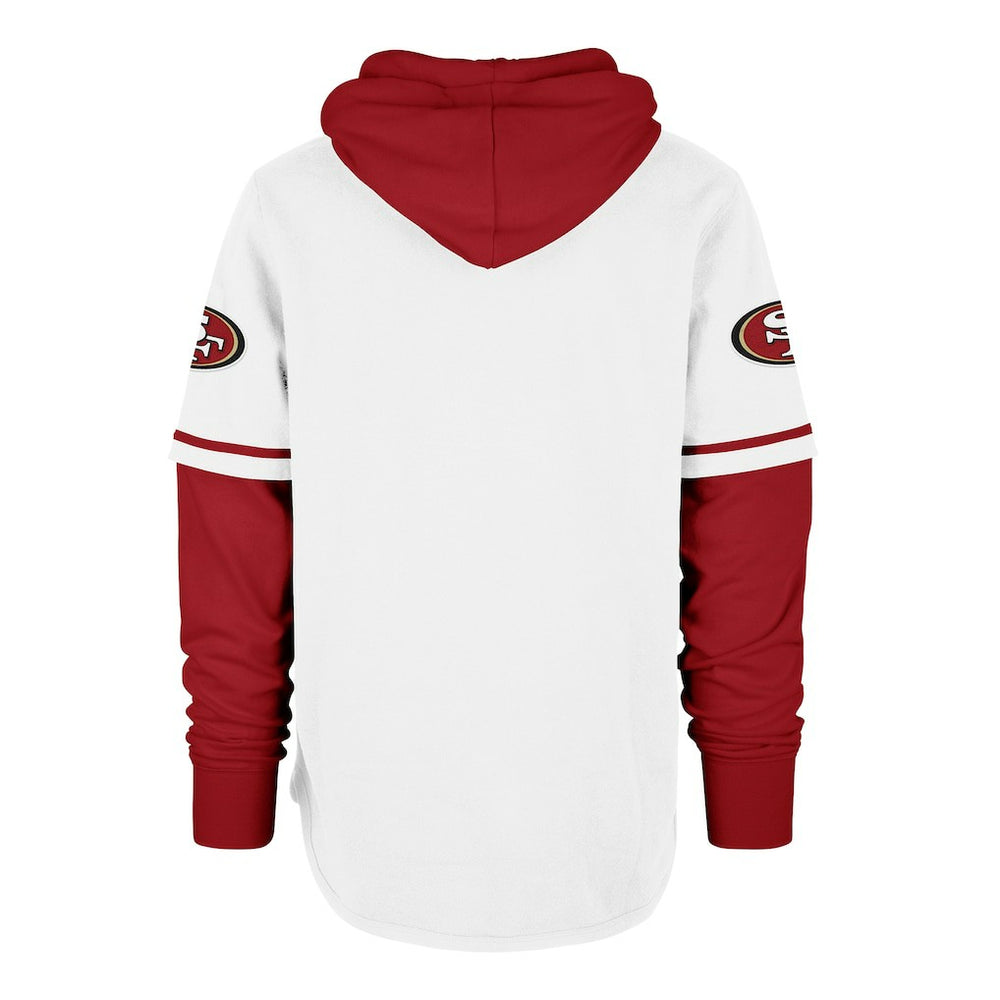 San Francisco 49ers '47 Trifecta Shortstop Pullover Hoodie White | 47 brand
