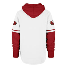 San Francisco 49ers '47 Trifecta Shortstop Pullover Hoodie White | 47 brand