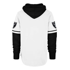 Las Vegas Raiders '47 Trifecta Shortstop Pullover Hoodie White | 47 brand