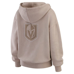 Vegas Golden Knights WEAR by Erin Andrews Women's Washed Pullover Crewdie - Tan - NHL