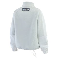 Seattle Kraken WEAR by Erin Andrews Women's Polar Fleece Quarter-Zip Jacket - Gray - NHL