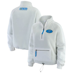 St. Louis Blues WEAR by Erin Andrews Women's Polar Fleece Quarter-Zip Jacket - Gray - NHL