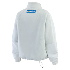 St. Louis Blues WEAR by Erin Andrews Women's Polar Fleece Quarter-Zip Jacket - Gray - NHL