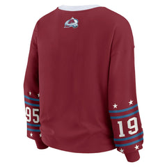Colorado Avalanche WEAR by Erin Andrews Women's Long-Sleeve Sport T-Shirt - Burgundy - NHL