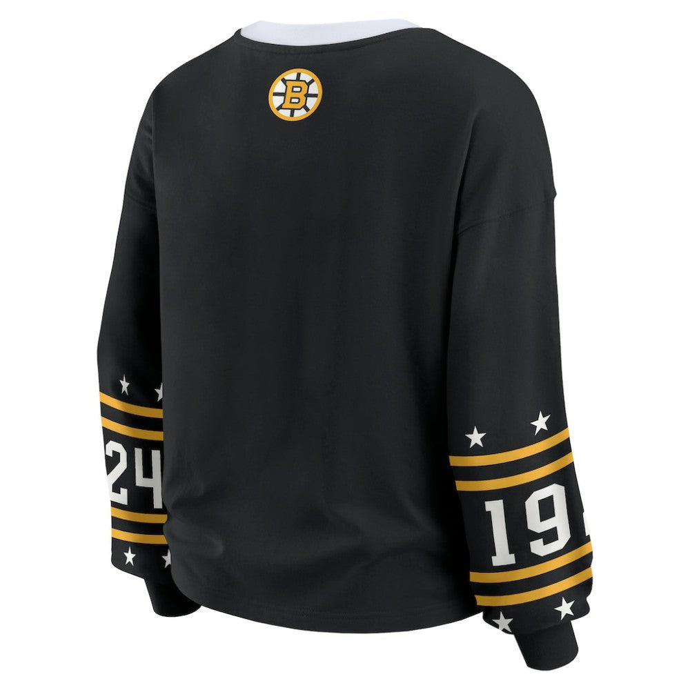 Boston Bruins WEAR by Erin Andrews Women's Long-Sleeve Sport T-Shirt - Black - NHL