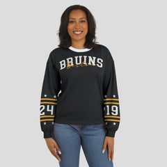 Boston Bruins WEAR by Erin Andrews Women's Long-Sleeve Sport T-Shirt - Black - NHL