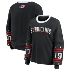 Carolina Hurricanes WEAR by Erin Andrews Women's Long-Sleeve Sport T-Shirt - Black - NHL