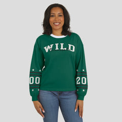 Minnesota Wild WEAR by Erin Andrews Women's Long-Sleeve Sport T-Shirt - Green - NHL