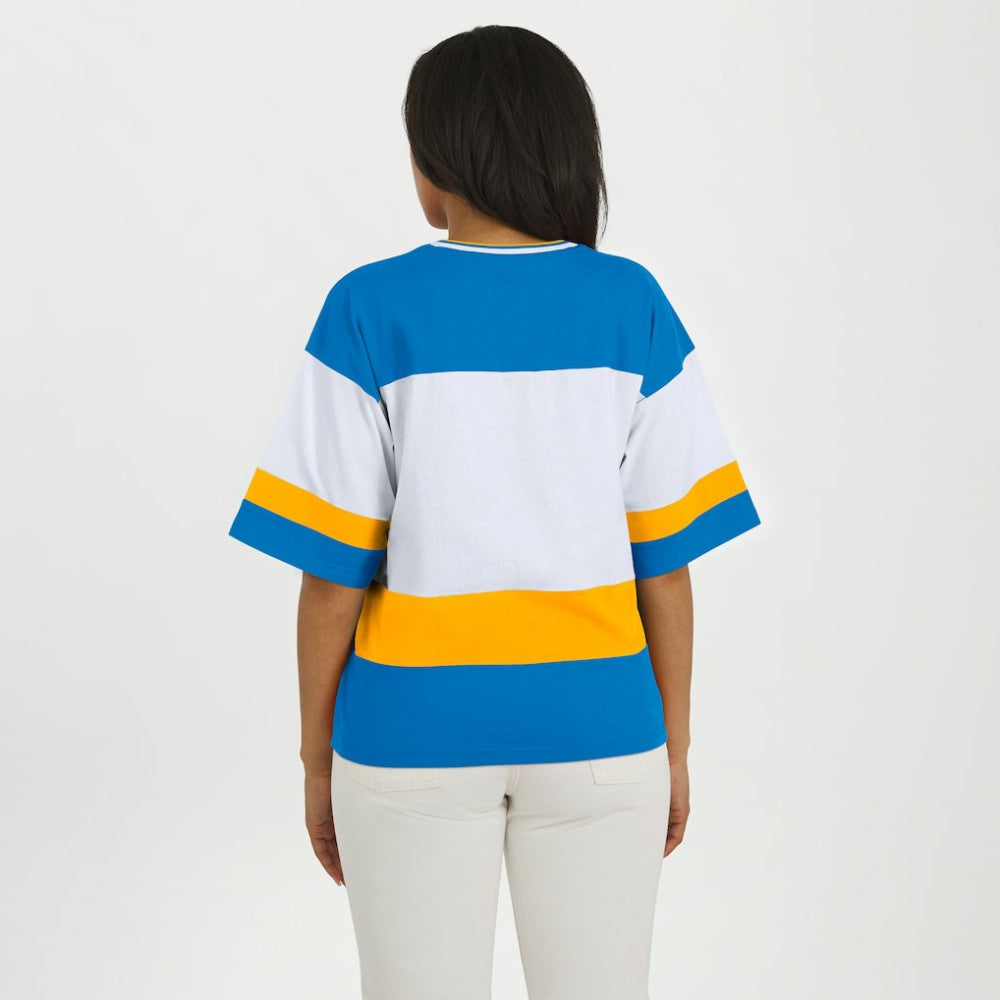 St. Louis Blues WEAR by Erin Andrews Women's Jersey Style Tee - Blue/White - NHL