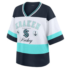 Seattle Kraken WEAR by Erin Andrews Women's Jersey Style Tee - Black/White - NHL