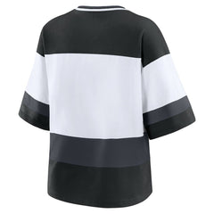 Vegas Golden Knights WEAR by Erin Andrews Women's Jersey Style Tee - Black/White - NHL