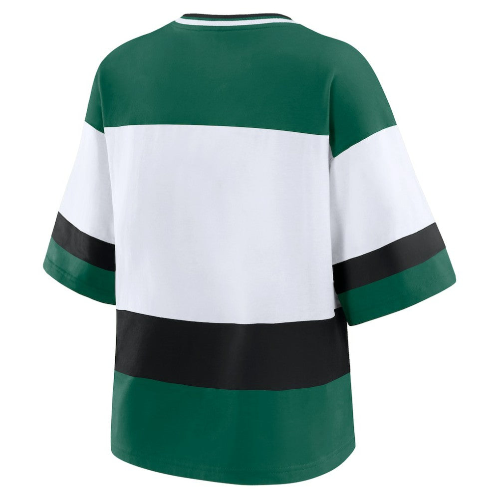 Minnesota Wild WEAR by Erin Andrews Women's Jersey Style Tee - Green/White - NHL