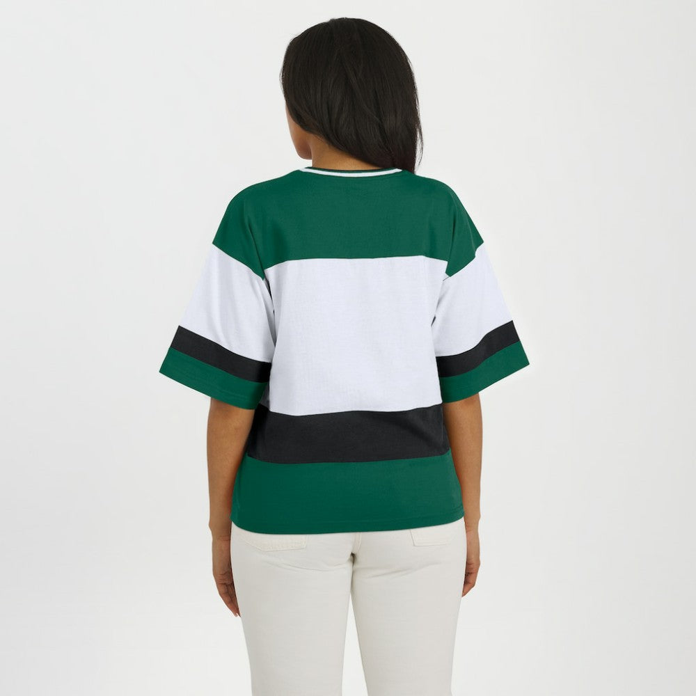 Minnesota Wild WEAR by Erin Andrews Women's Jersey Style Tee - Green/White - NHL