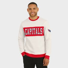 Washington Capitals Darius Rucker Collection by Fanatics Colorblock Pullover Sweatshirt - Cream - NHL