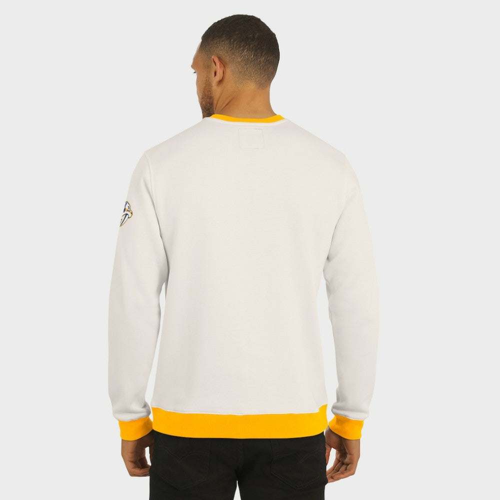Nashville Predators Darius Rucker Collection by Fanatics Colorblock Pullover Sweatshirt - Cream - NHL