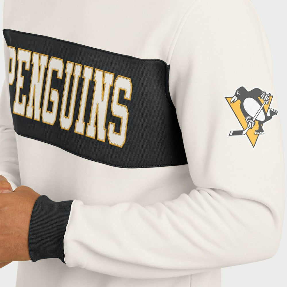 Pittsburgh Penguins Darius Rucker Collection by Fanatics Colorblock Pullover Sweatshirt - Cream - NHL