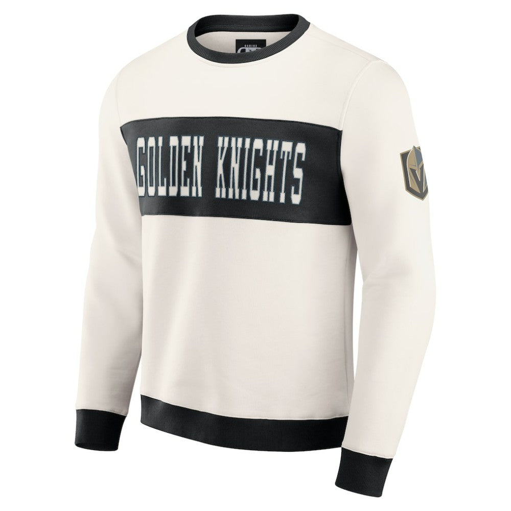 Vegas Golden Knights Darius Rucker Collection by Fanatics Colorblock Pullover Sweatshirt - Cream - NHL