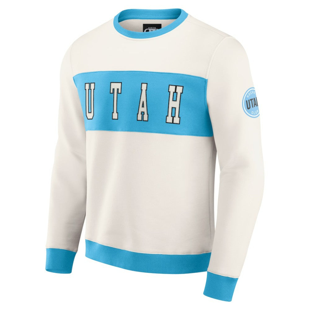 Utah Hockey Club Darius Rucker Collection by Fanatics Colorblock Pullover Sweatshirt - Cream - NHL
