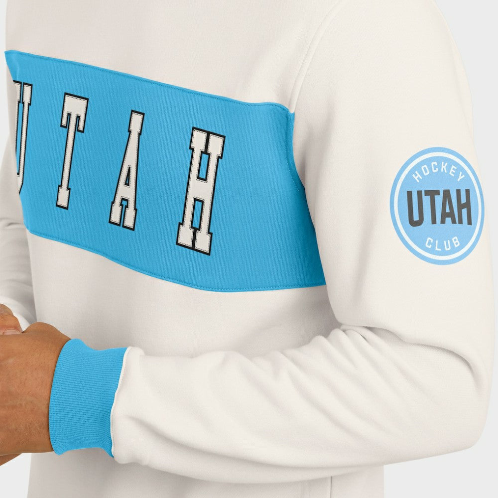 Utah Hockey Club Darius Rucker Collection by Fanatics Colorblock Pullover Sweatshirt - Cream - NHL