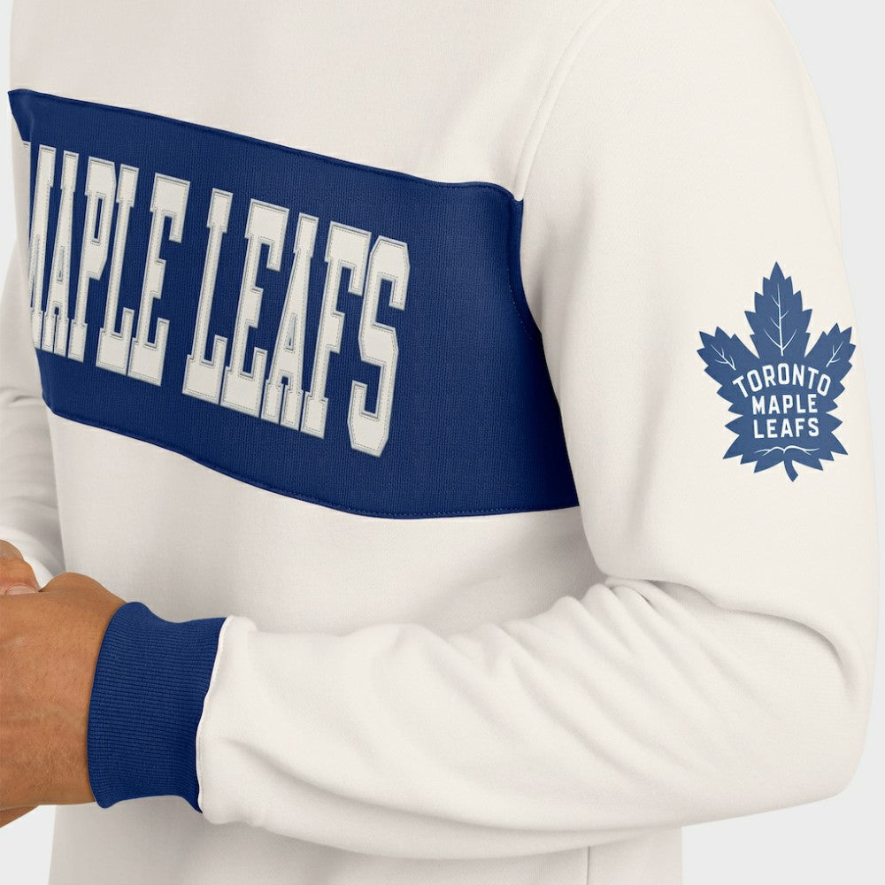 Toronto Maple Leafs Darius Rucker Collection by Fanatics Colorblock Pullover Sweatshirt - Cream - NHL