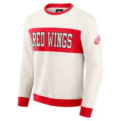 Detroit Red Wings Darius Rucker Collection by Fanatics Colorblock Pullover Sweatshirt - Cream - NHL