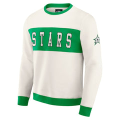Dallas Stars Darius Rucker Collection by Fanatics Colorblock Pullover Sweatshirt - Cream - NHL