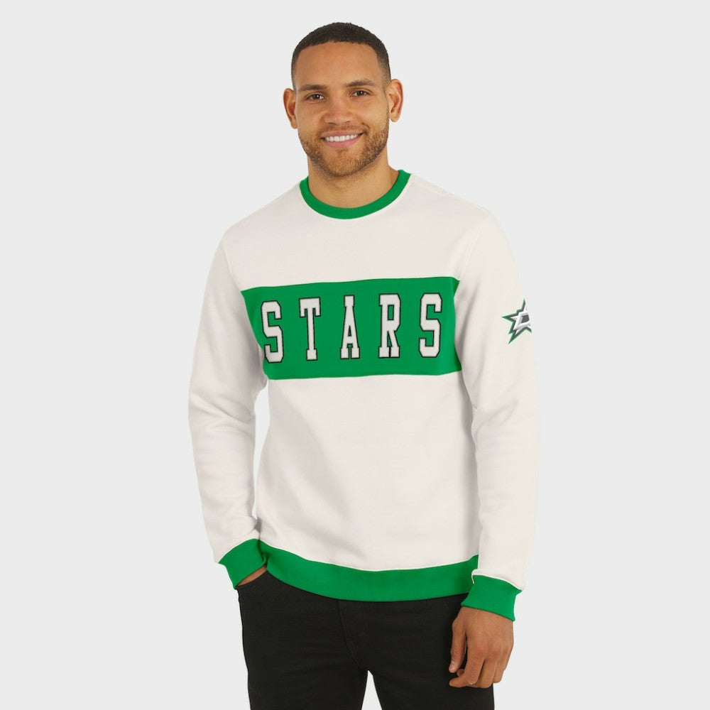 Dallas Stars Darius Rucker Collection by Fanatics Colorblock Pullover Sweatshirt - Cream - NHL