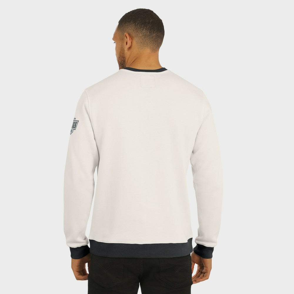Los Angeles Kings Darius Rucker Collection by Fanatics Colorblock Pullover Sweatshirt - Cream - NHL