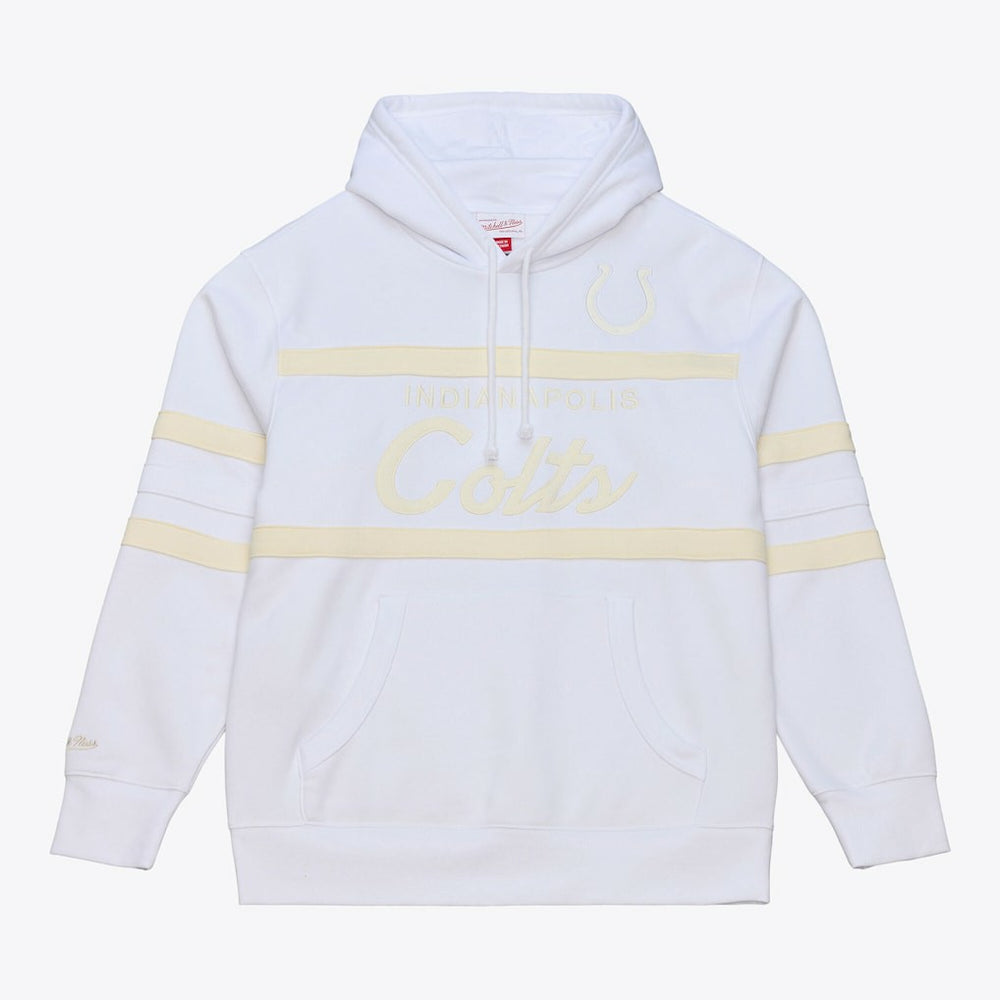 Indianapolis Colts Head Coach White Out Edition Hoodie White | Mitchell & Ness