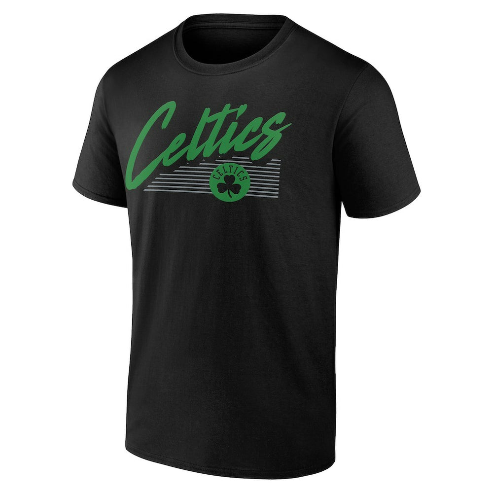 Boston Celtics Color Block Slant T-Shirt Black - NBA