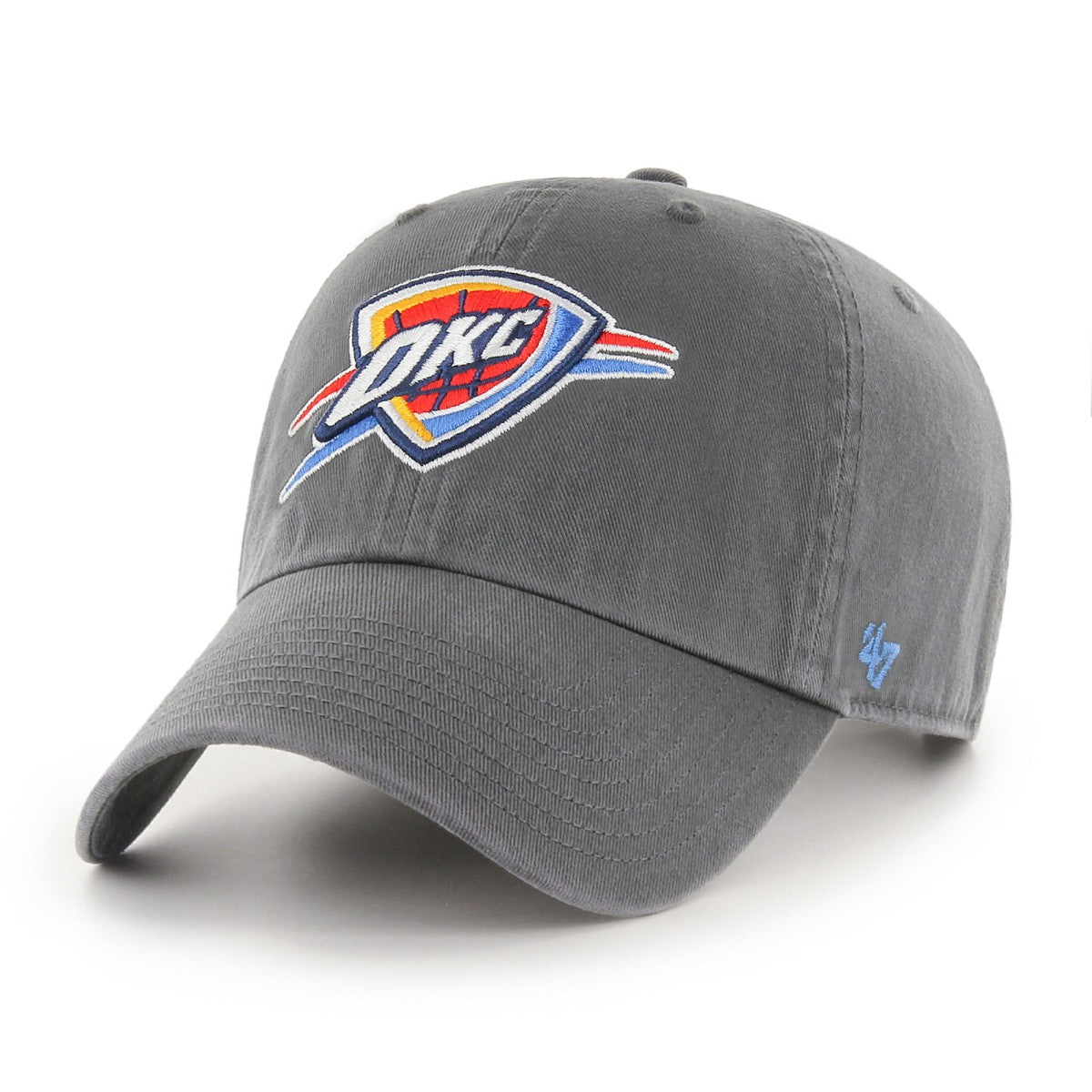 Oklahoma City Thunder '47 Core Logo Clean Up Adjustable Hat Charcoal - NBA