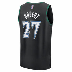 Rudy Gobert Minnesota Timberwolves Fastbreak Jersey Classic Edition Black - NBA